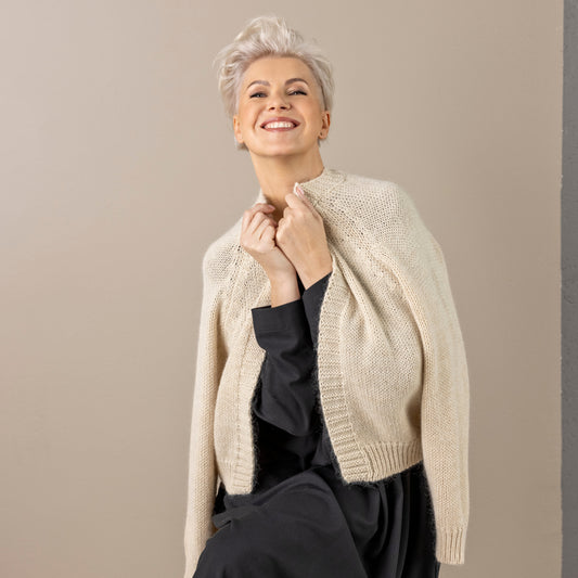 Mohair wool cardigan Manuela