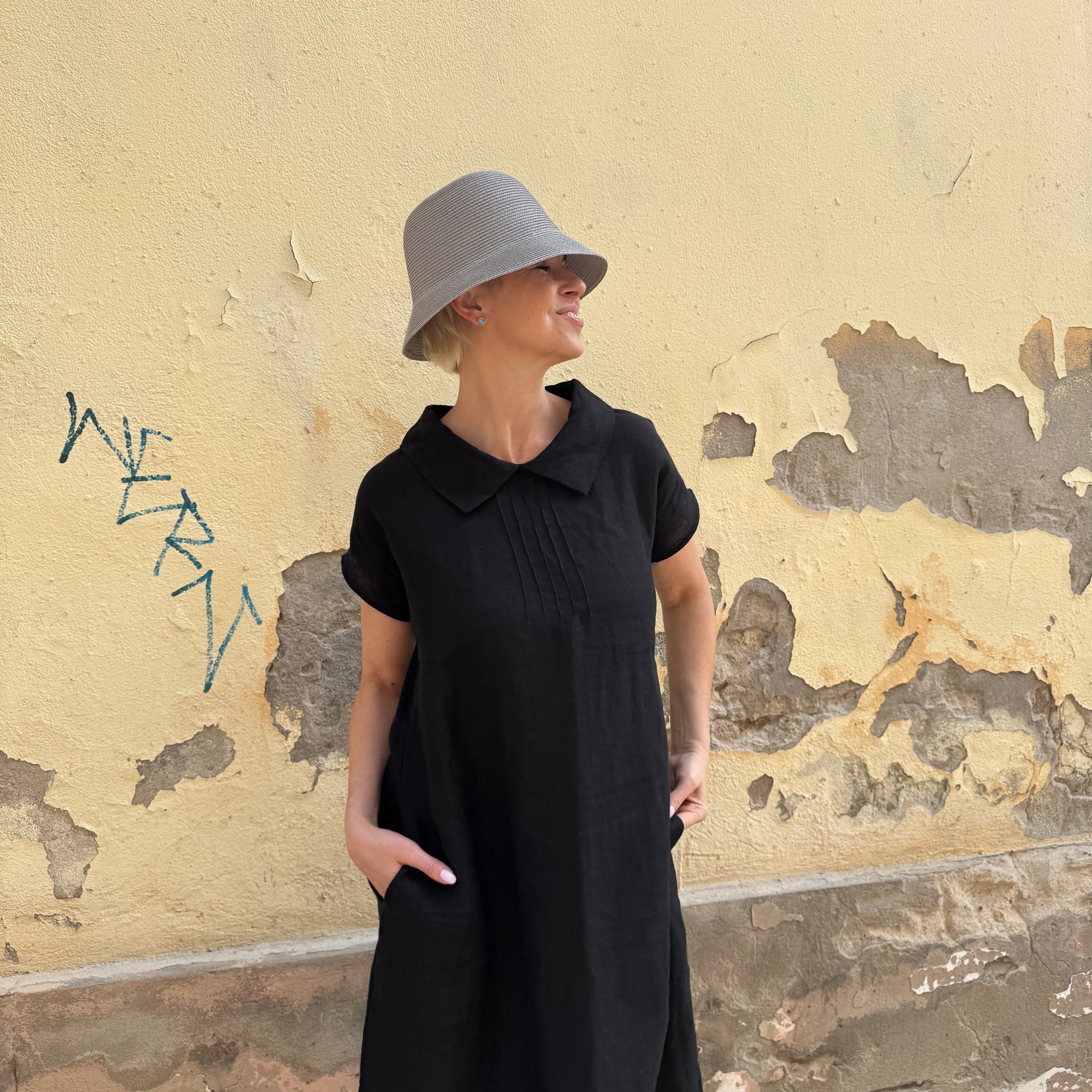 Lininė suknelė Veronika ilga